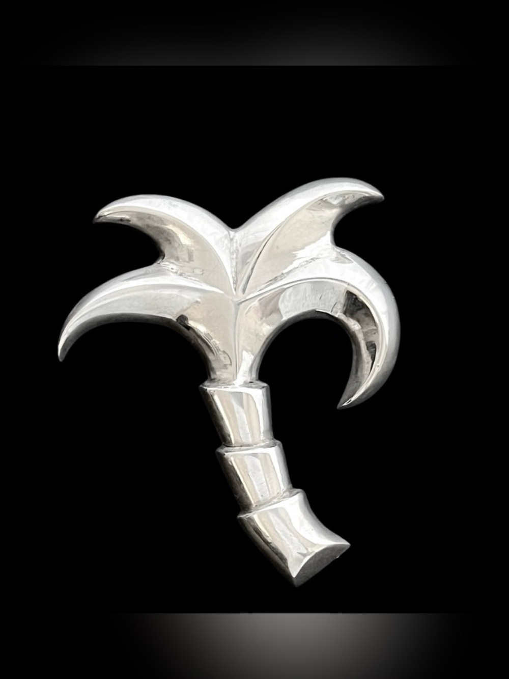 Vintage Fred Davis sterling silver 925 palm tree brooch pin